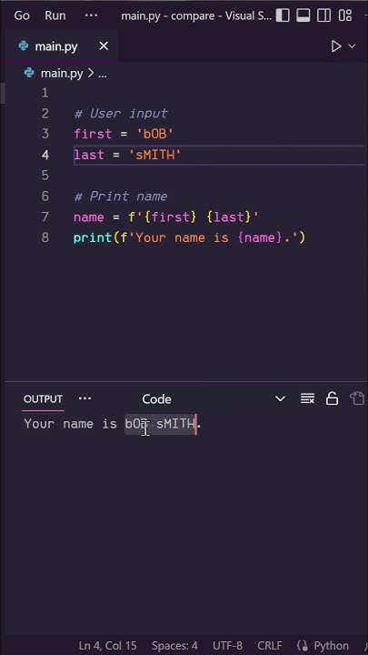 gOODBYE cAPSLOCK eRRORS!! #python #programming #coding - YouTube