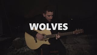 Video thumbnail of "Wolves - Selena Gomez, Marshmello - Fingerstyle Guitar Cover"