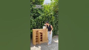 P1 - tủ giày dép gỗ sồi 4 cánh #tugiay #tugiaydep #dogo #furniture #dogocuongnga