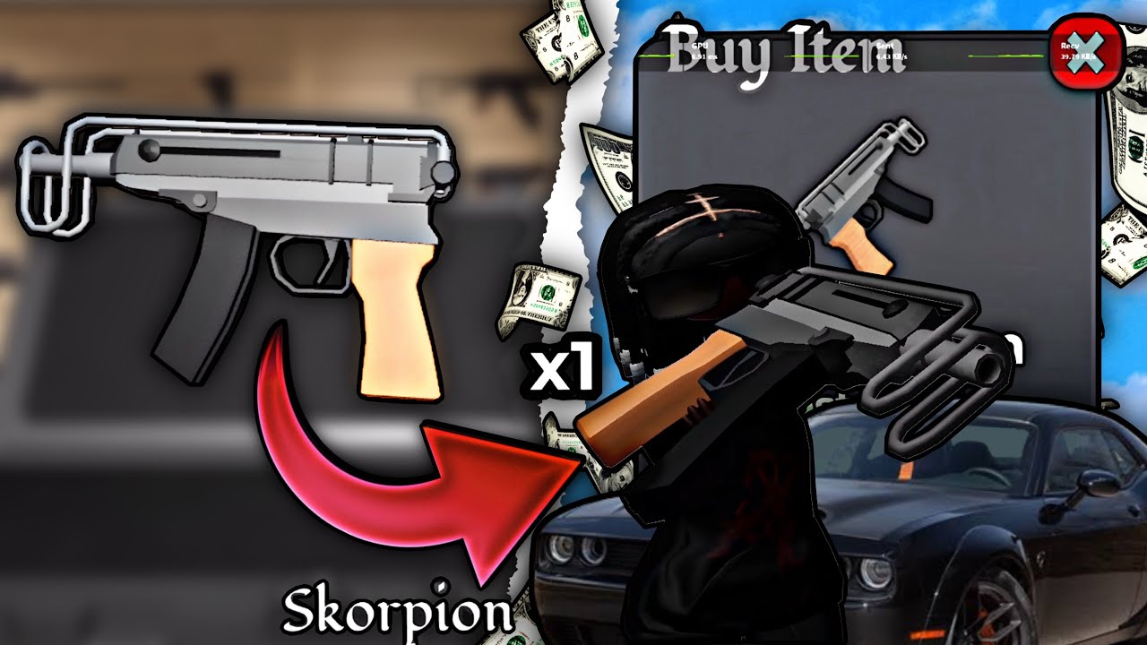 Testing Out The SKORPION In Roblox BlockSpin