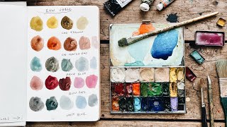 More Exploring with Watercolors & How To Make Helpful and Beautiful Color Charts