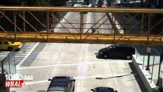 Yellow Bridges Along Baltimore Grand Prix Route