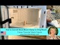 How to convert wood mount stamp to cling mount