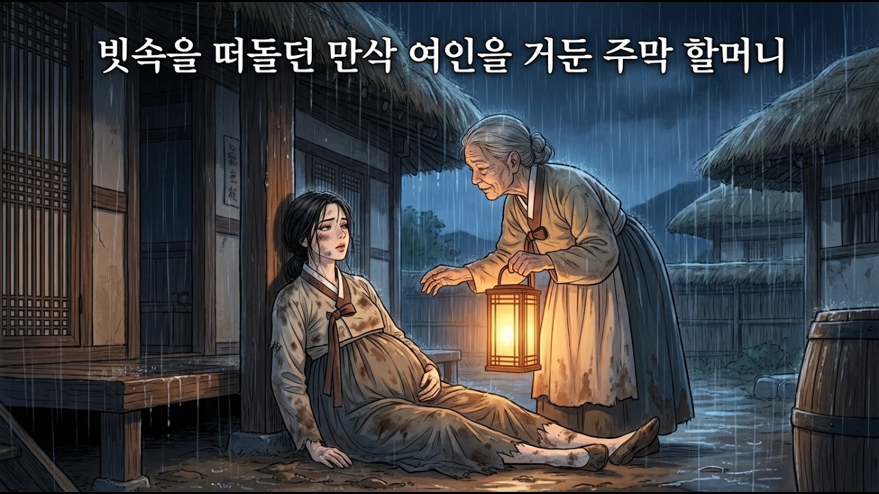 빗속을 떠돌던 만삭 여인을 거둔 주막 할머니, 그 여인이 사실은 궁에서 도망친 마지막 왕비였다