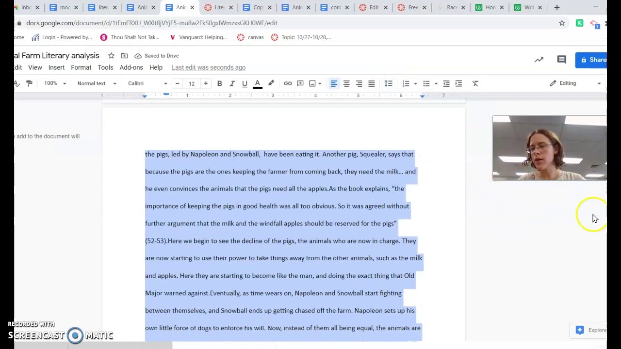 LIterary Analysis essay YouTube