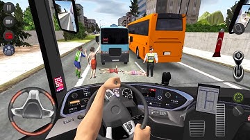Europe City Highway Coach Bus 🚍👮‍♂️ Bus Simulator : Ultimate Multiplayer Bus Wheels Games Android 3D