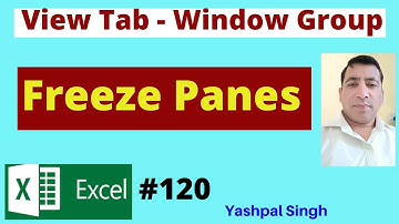 Freeze Panes in Window Group ( View Tab) in excel |Complete Knowledge| | Hindi |