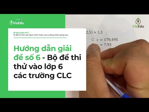 Video [VioEdu TV] Hướng dẫn giải đề số 6 - Bộ đề thi thử vào... - YouTube