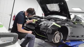 Polishing two Mercedes AMG