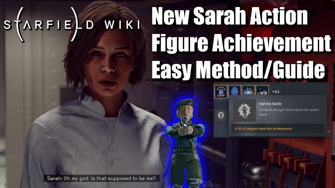 Starfield New DLC Achievement Guide | Half the Battle | Sarah Action Figure Location at Anchorpoint