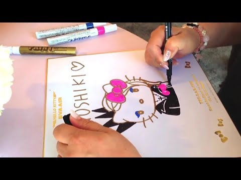 Yoshikitty Live Sketch by Hello Kitty Designer Yuko Yamaguchi