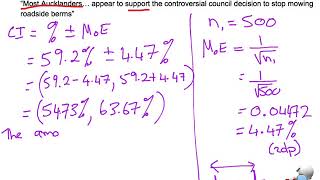 margin of error worksheet 1 question 1 answer