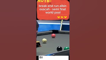 break and run albin ouschan - semi final world pool  #billiards #nineball
