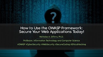How to Use the OWASP Framework: Secure Your Web Applications Today! - 032424C01