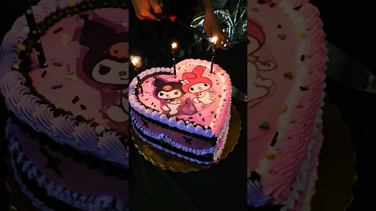 Kuromi and My Melody cake 