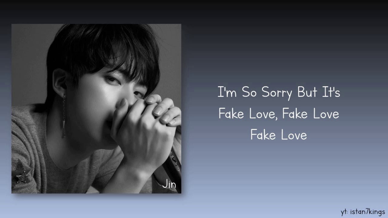 [LOVE YOURSELF 轉 'TEAR'] BTS ( 방탄소년단) FAKE LOVE (Easy Lyrics) YouTube