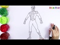 How to draw a Spider man for kids