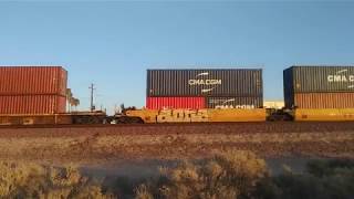 Very Fast EB UP Port Stack/Autoracks Train At Lenwood CA! #bigbossrailfanner