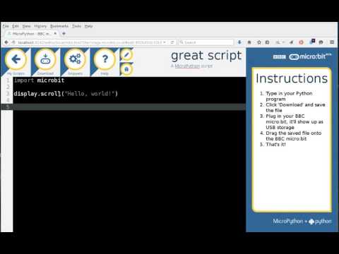 The Python Editor In Touch Develop