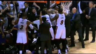 Hassan Whiteside vs  Alex Len fight and Ejected 20150303