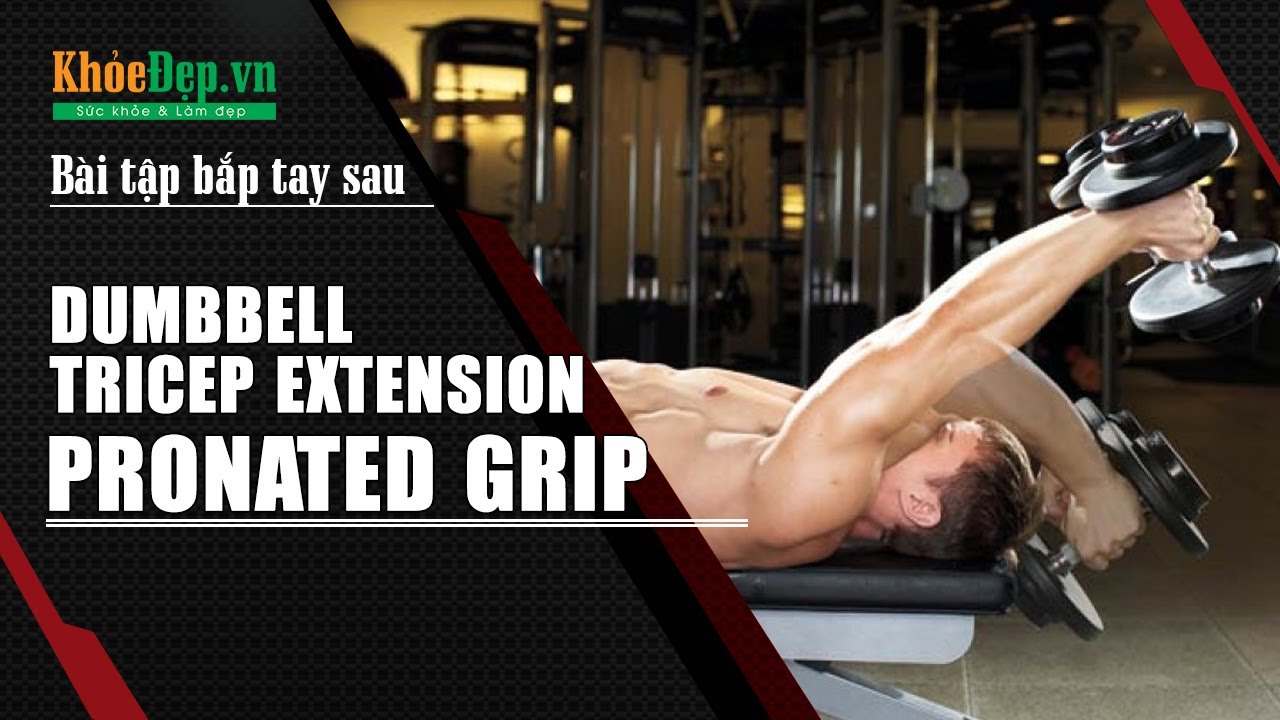 Bài tập tay sau với tạ đơn | #26 Dumbbell Tricep Extension Pronated ...