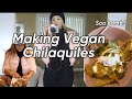 Making VEGAN chilaquiles ! I’m impressed 🫣