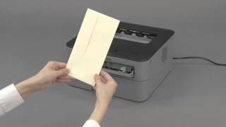 Brother HL-L2300D – HL-L2300D Black-and-White Printer – Charcoal Gray/Black Reviews Load an Envelope in the Manual Feed Slot | Brother HLL2300D, HLL2305W, HLL2320DW
