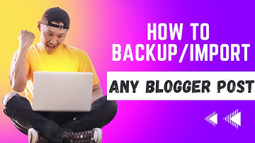 How to Back up / Import Blogger Posts | Post Transfer Blogger To Blogger  | Resource Bhai