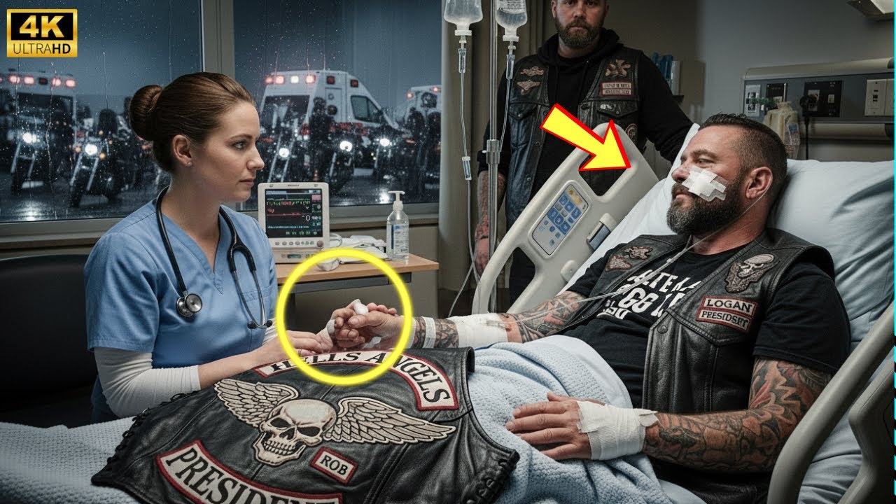 A Nurse Stayed Late to Care for an Injured Biker — She Didn’t Know He Was a Hells Angel…
