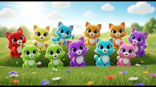 Nine Little Toy Kittens Meow Meow Meow | Cute Cat Song & Nursery Rhymes screenshot 4