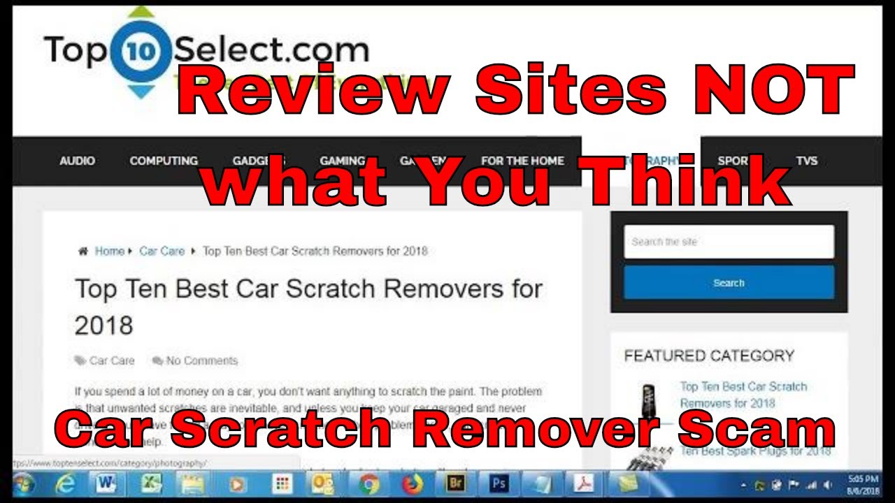 Car Scratch Remover Review Scams