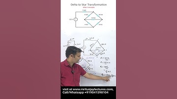 Delta to Star Transformation #shorts #short