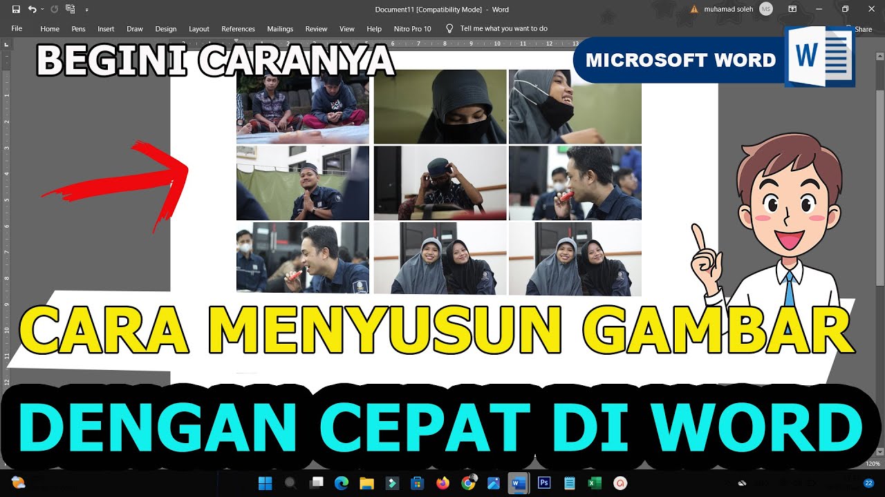 CARA MENYUSUN GAMBAR DI WORD CEPAT DAN RAPI - YouTube