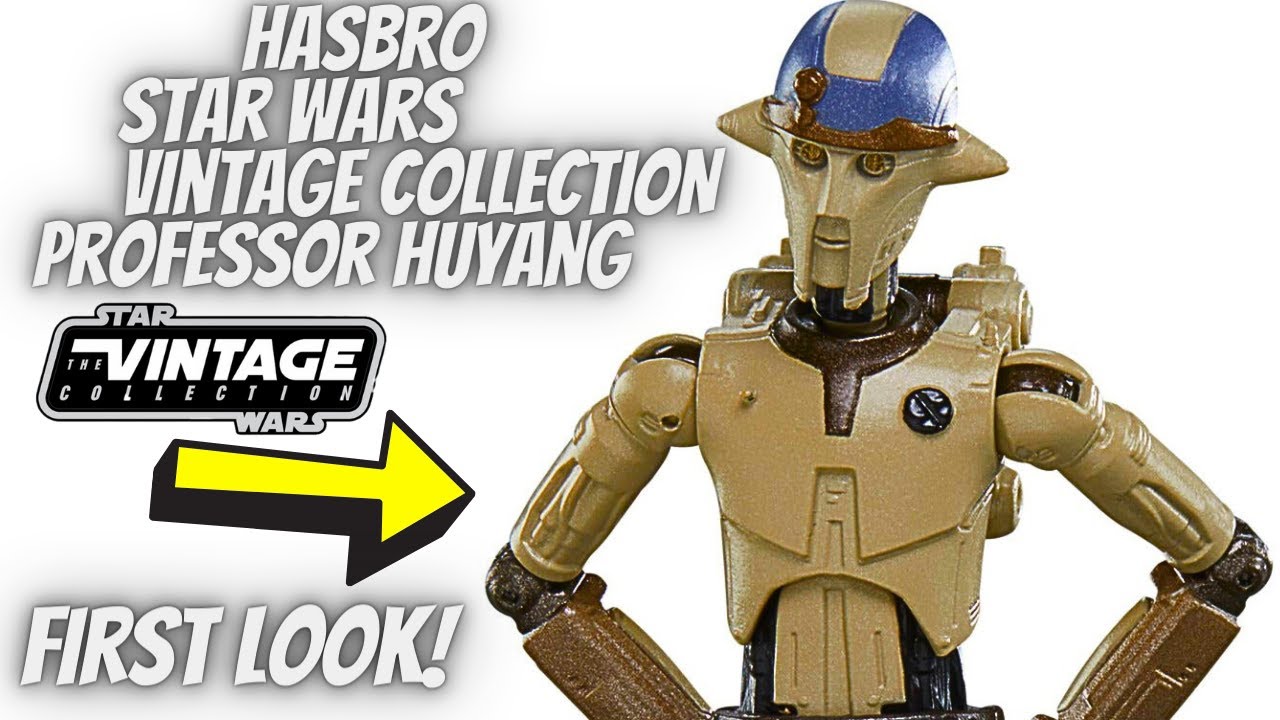Hasbro Star Wars Vintage Collection Professor Huyang Figure First Look