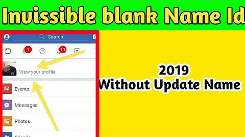 How to make invissible blank name id 2019 without update name id