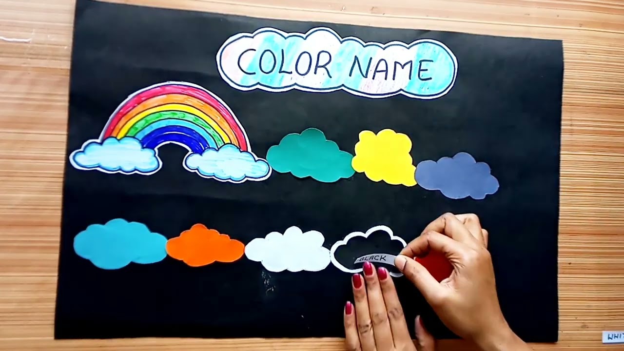 color name chart / class decoration chart idea / tlm chart for primary school / tlm project