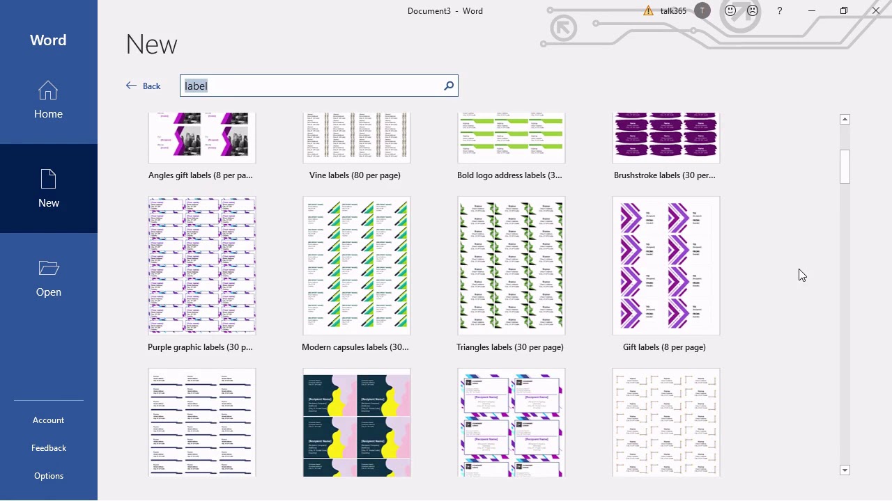 Business Central: How to create labels with AL and Microsoft Word - YouTube