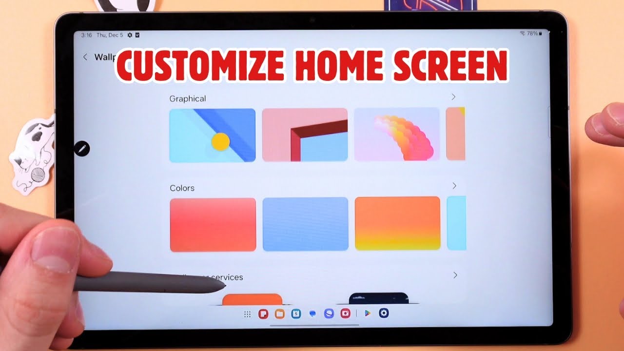 how-to-customize-your-home-screen-on-the-samsung-galaxy-tab-s9-fe-youtube
