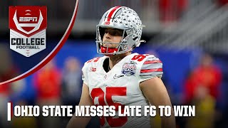 Ohio State’s Noah Ruggles misses 50yard field goal to beat Georgia | College Football Playoff