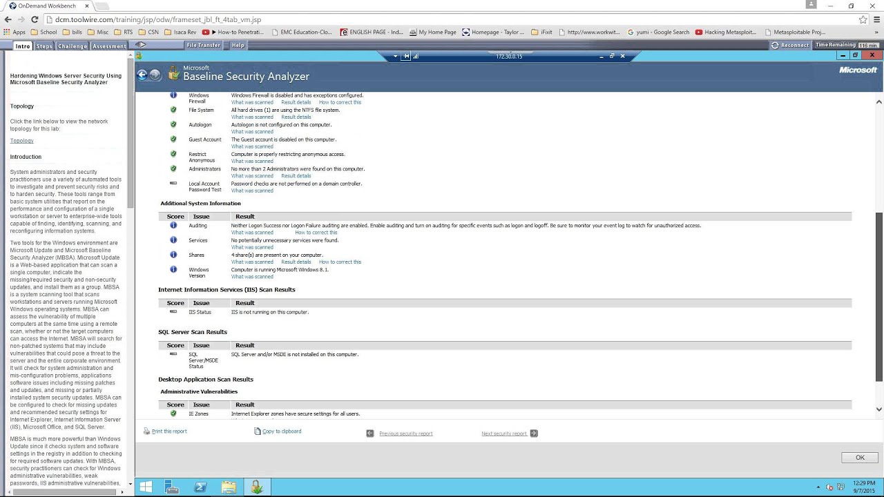 Lab 10 Hardening Windows Serrver Security Using Microsoft Baseline Security Analyzer YouTube Lab 10 Hardening Windows Serrver Security Using Microsoft Baseline Security Analyzer YouTube