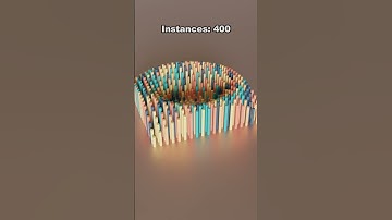 Sine wave simulation with random colors #satisfying #3d #animation #blender3d #relaxing #simulation