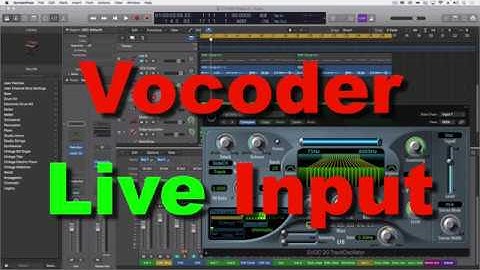 Using a Live Input with the EVOC 20 | Logic Pro X