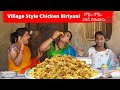 Village style    uppal balu chicken biryani making  banjara hills prasanth