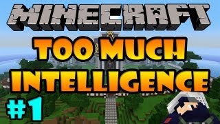 CUTE LITTLE VILLAGE :3 - Too Much Intelligence - Part 1 (Minecraft Adventure Map)