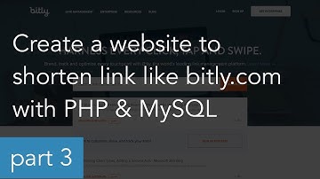 Create a website to shorten link like bitly.com with PHP and MySQL - Part 3