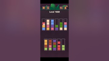 Complete Block King Sort Puzzle Level 1666 to Level 1670