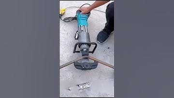 Bending And Straightening Steel Bars | Rebar Bending Machine #shorts