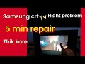 🔥Fixing My Samsung CRT TV Vertical Height Issue | CRT tv repair |