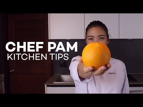 How to Peel Orange วิธีการปอกเปลือกส้ม by Chef Pam