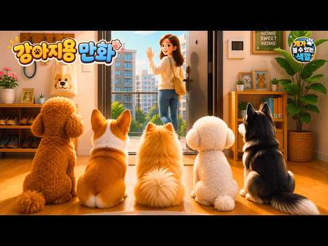 지루해하는 반려견을 위한 필수 시청 영상🐶 반려견이 볼 수 있는 색상과 함께하는 진정 효과 음악 및 자연의 소리